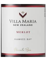 Click to see larger label image Label of Villa Maria Private Bin Merlot