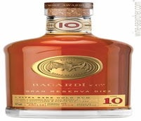 Label 1 of Bacardi Gran Reserva Diez 10 Year Old Extra Rare Gold Rum