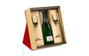 Click to see this product Label of Bollinger La Grande Annee Brut with Glasses