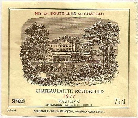 Label 15 of Chateau Lafite Rothschild