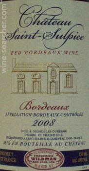 2011 Chateau Saint-Sulpice, Bordeaux, France | prices