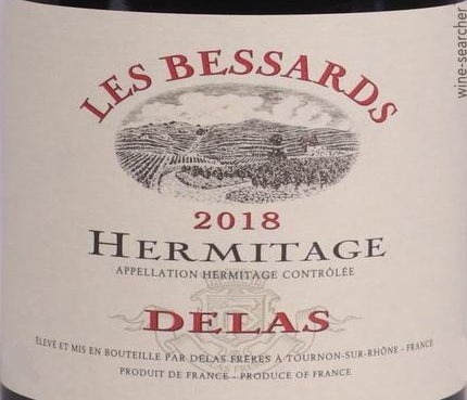 Label 9 of Delas Freres Hermitage Les Bessards