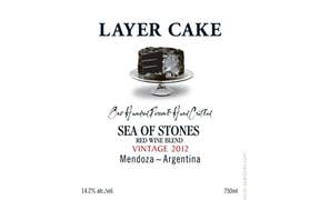 Click to see this product Label of Layer Cake 'Sea of Stones' Red