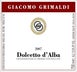 2nd label thumbnail of Giacomo Grimaldi Dolcetto d'Alba