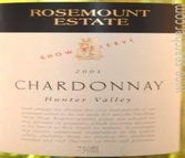 Label 1 of Rosemount Estate Show Reserve Chardonnay
