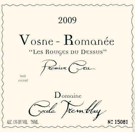 Domaine Cecile Tremblay Echezeaux Du Dessus Grand Cru, Cote