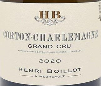 Label 1 of Domaine Henri Boillot Corton-Charlemagne Grand Cru