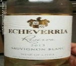 Label 1 of Echeverria Reserva Sauvignon Blanc