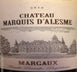 7th label thumbnail of Chateau Marquis d'Alesme Becker