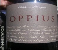 Label 1 of Chateau d'Oupia Minervois Oppius