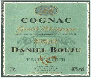 Label 1 of Daniel Bouju Empereur X.O. Premier Cru Grande Champagne Cognac