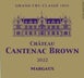 2nd label thumbnail of Chateau Cantenac Brown