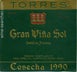 11th label thumbnail of Torres Gran Vina Sol Chardonnay