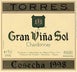 10th label thumbnail of Torres Gran Vina Sol Chardonnay
