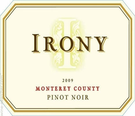 Label 1 of Irony Pinot Noir