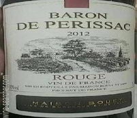 Label 1 of Baron de Perissac Rouge