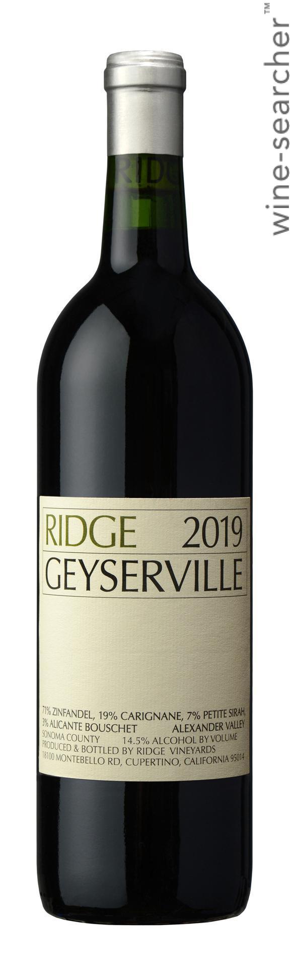 RIDGE Geyserville 2019 赤ワイン 専用ボックス付き 2019 Ridge Geyserville - CellarTracker