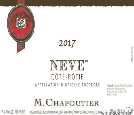 Label 2 of M. Chapoutier Cote Rotie Neve