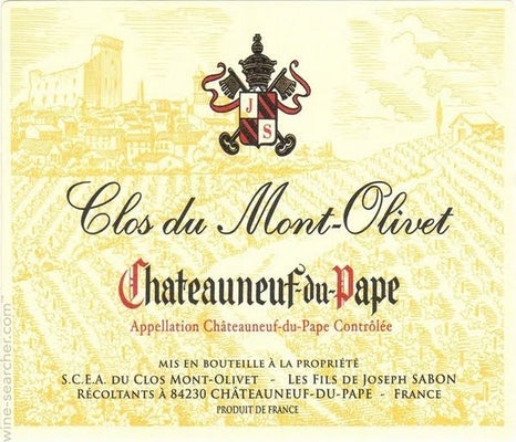 Label 1 of Clos du Mont-Olivet Chateauneuf-du-Pape