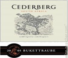Label 1 of Cederberg Bukettraube