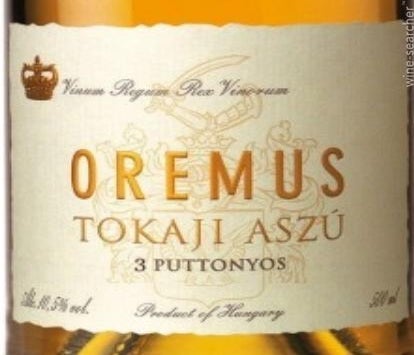 Label 1 of Oremus Tokaji Aszu 3 Puttonyos
