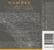 3rd label thumbnail of Gamble Family Vineyards Cabernet Sauvignon