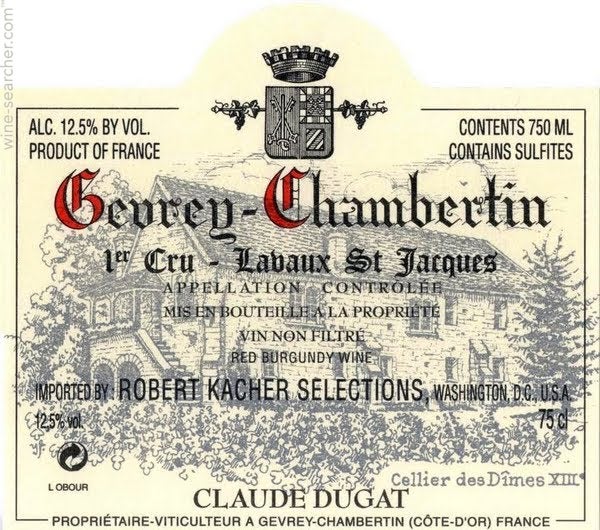 2019 Claude Dugat Gevrey-Chambertin, Cote de Nuits, France
