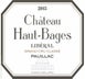 4th label thumbnail of Chateau Haut-Bages Liberal