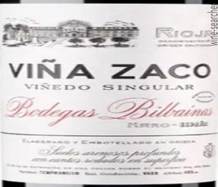Label 1 of Bodegas Bilbainas Vina Zaco Tempranillo