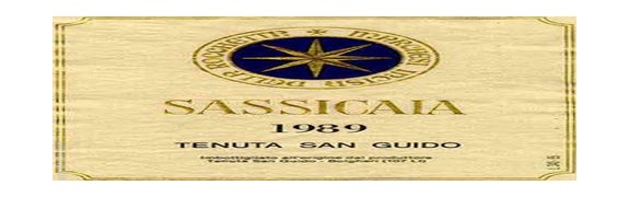 1989 Tenuta San Guido Sassicaia Bolgheri Tuscany Prices Stores Tasting Notes And Market Data
