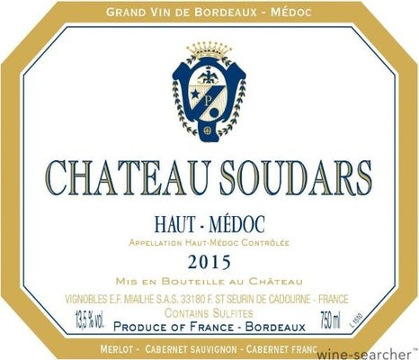 Label 1 of Chateau Soudars