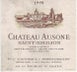 10th label thumbnail of Chateau Ausone