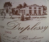 Label 1 of Chateau Duplessy