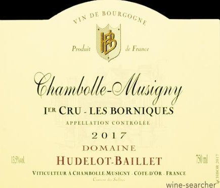Label 1 of Domaine Hudelot-Baillet Les Borniques