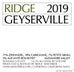 1st label thumbnail of Ridge Vineyards Geyserville