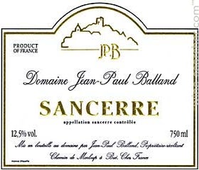 Label 1 of Domaine Jean-Paul Balland Sancerre