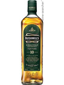 Click to see larger label image Label of Bushmills 10 Year Old Single Malt Irish Whisky
