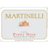 2012 Martinelli Pinot Noir Russian River Valley Prices Stores Tasting Notes And Market Data