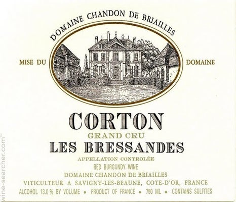 Label 1 of Domaine Chandon de Briailles Corton-Bressandes Grand Cru