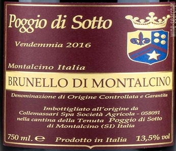 Label 1 of Fattoria Poggio di Sotto Brunello di Montalcino DOCG