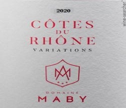 Label 1 of Domaine Maby Cotes du Rhone Variations