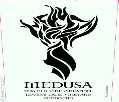 Label 1 of Medusa Wines Lovers Lane Vineyard Old Vine Zinfandel