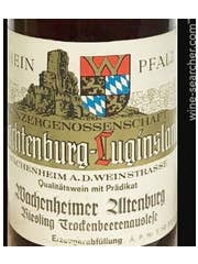 Click to see larger label image Label of Winzergenossenschaft Wachtenburg-Luginsland Wachenheimer Altenburg Riesling Trockenbeerenauslese