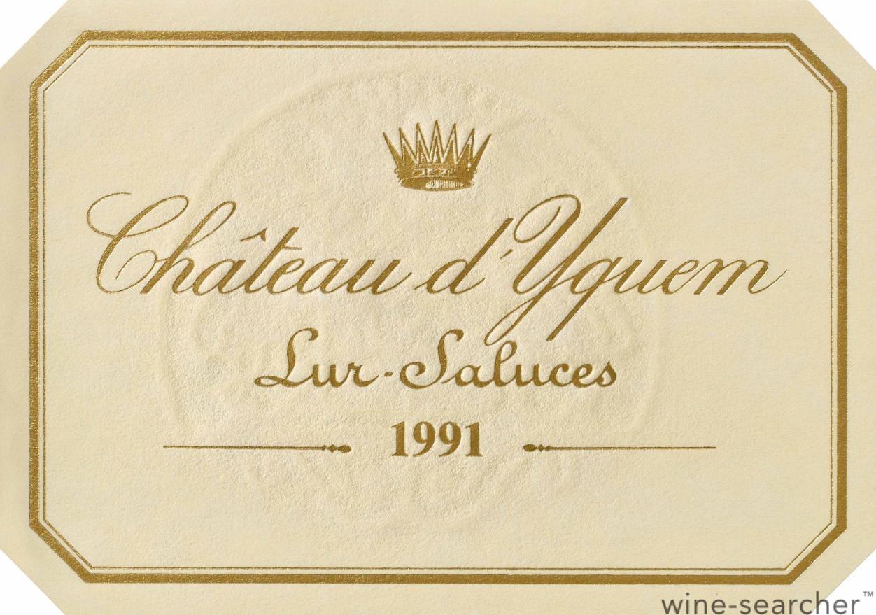 Château d'Yquem Sauternes 1991 Buy 1991 Chateau d'Yquem Sauternes Blend 750ML Online