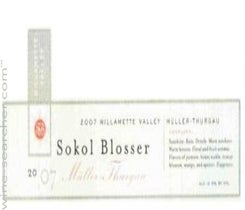 Label 1 of Sokol Blosser Muller-Thurgau