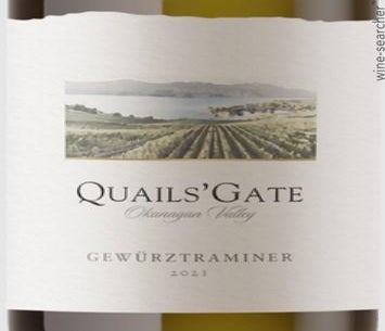 Label 1 of Quails' Gate Gewurztraminer