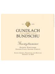 Click to see larger label image Label of 2013 Gundlach-Bundschu Estate Vineyard Gewurztraminer