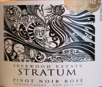 Label 1 of Sherwood Estate Stratum Rose