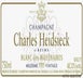18th label thumbnail of Charles Heidsieck Blanc des Millenaires - Collection Crayeres