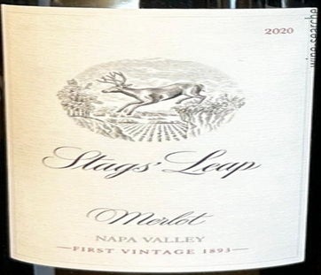 Label 1 of Stags' Leap Winery Merlot